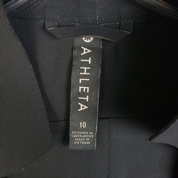 Athleta Cosmic Blazer Jacket Black size 10 Athleisure Office Minimalist 350837 - Picture 5 of 15